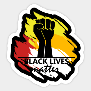 Black Lives Matter Fire Sticker